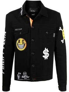 Philipp Plein джинсовая куртка Smile