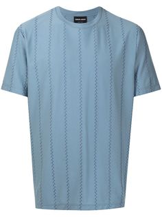Giorgio Armani полосатая футболка с короткими рукавами