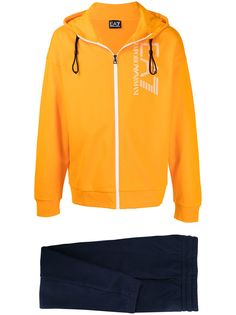 Ea7 Emporio Armani спортивная куртка на молнии с капюшоном