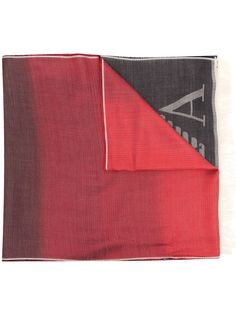 Emporio Armani шарф с эффектом градиента и логотипом