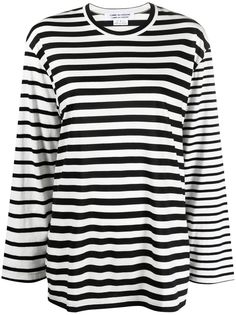 Comme Des Garçons Comme Des Garçons топ в полоску с длинными рукавами