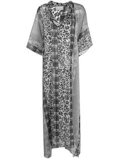 Pierre-Louis Mascia платье макси с леопардовым принтом