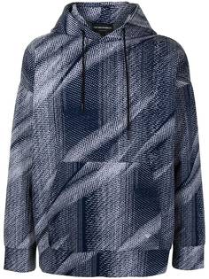 Emporio Armani худи с кулиской и абстрактным принтом
