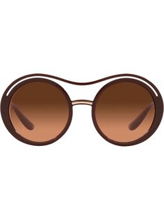 Dolce & Gabbana Eyewear солнцезащитные очки в круглой оправе с эффектом градиента