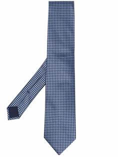 Corneliani галстук с геометричной вышивкой