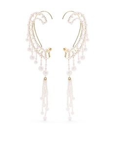 TASAKI серьги-каффы из желтого золота с жемчугом