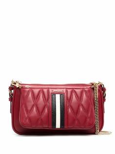 Bally стеганая сумка с отделкой в полоску