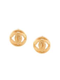 Chanel Pre-Owned серьги 1998-го года с логотипом CC