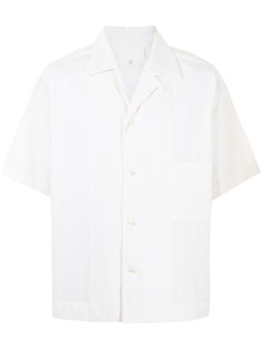 Maison Margiela рубашка с вышивкой в полоску