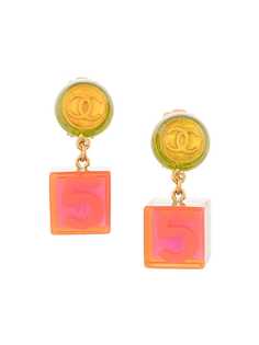 Chanel Pre-Owned серьги Nº5 Cube 1997-го года