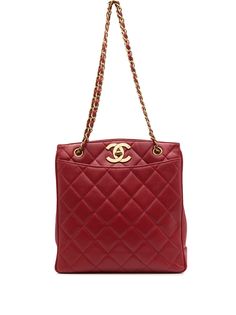 Chanel Pre-Owned стеганая сумка на плечо 1992-го года с логотипом CC