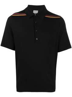 PAUL SMITH рубашка поло с отделкой в полоску
