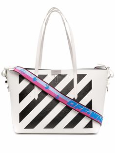 Off-White сумка-шопер Binder с принтом Diag