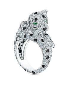 FRED LEIGHTON платиновое кольцо 1991 Cartier London с бриллиантами и ониксом