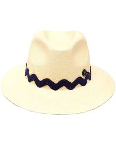 Maison Michel соломенная шляпа-федора Henrietta