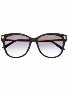 Cartier Eyewear солнцезащитные очки Panthère de Cartier в круглой оправе