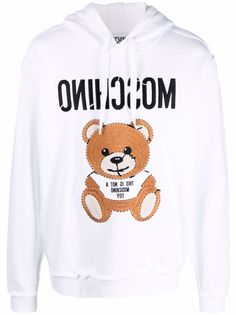 Moschino худи с вышивкой Teddy Bear