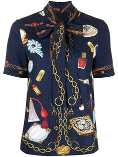 Boutique Moschino блузка с вышивкой