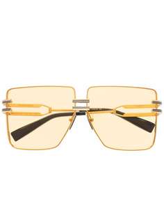 Balmain Eyewear массивные солнцезащитные очки из коллаборации с Akoni Gendarme