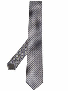Canali галстук с цветочной вышивкой