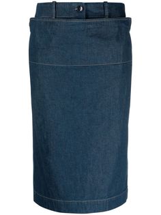Lemaire джинсовая юбка миди