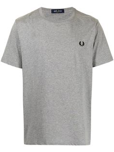 FRED PERRY футболка с короткими рукавами и вышитым логотипом