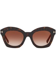 TOM FORD Eyewear солнцезащитные очки Bardot в оправе кошачий глаз