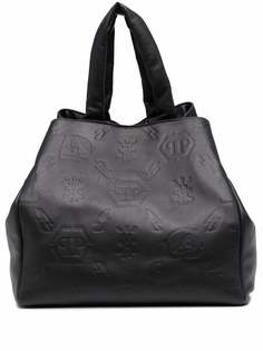 Philipp Plein сумка-тоут с тисненой монограммой