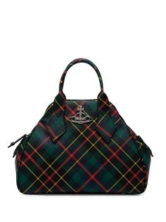 Vivienne Westwood сумка-тоут Derby Yasmine в клетку тартан