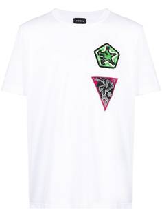 Diesel футболка T-Jubind-Slits-E1 с графичным принтом