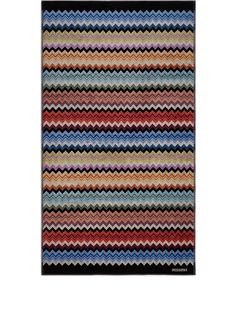 Missoni пляжное полотенце с узором зигзаг
