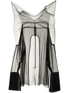 Rick Owens шифоновая блузка Girdered Armour