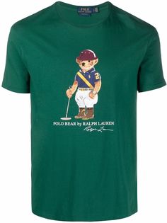 Polo Ralph Lauren футболка с принтом Polo Bear