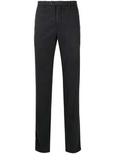 Kiton брюки чинос прямого кроя с логотипом