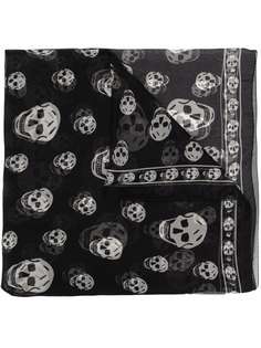 Alexander McQueen платок с принтом Skull