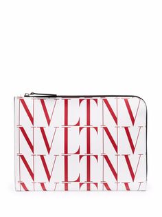 Valentino Garavani клатч с логотипом VLTN