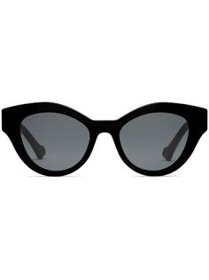 Gucci Eyewear солнцезащитные очки в оправе кошачий глаз с логотипом