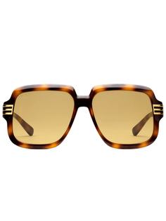 Gucci Eyewear солнцезащитные очки в оправе черепаховой расцветки