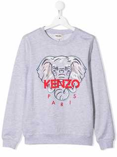 Kenzo Kids толстовка с вышитым логотипом