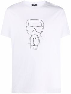 Karl Lagerfeld футболка с принтом Karl