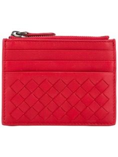 Bottega Veneta кошелек на молнии с плетеным дизайном