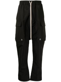 Rick Owens брюки карго с низким шаговым швом