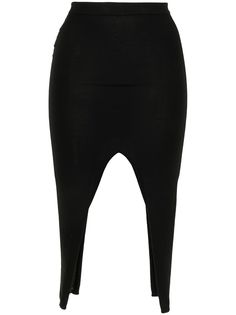Rick Owens юбка с разрезом спереди