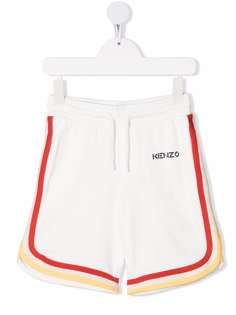 Kenzo Kids спортивные шорты с контрастной отделкой