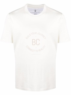 Brunello Cucinelli футболка с надписью