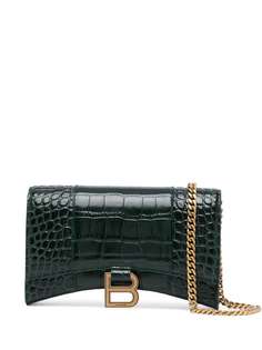 Balenciaga кошелек Hourglass с тиснением под крокодила
