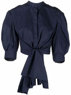 Alexander McQueen блузка с воротником-стойкой