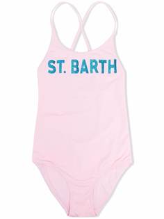 Mc2 Saint Barth купальник с логотипом и блестками