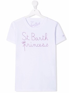 Mc2 Saint Barth Kids футболка с вышитым логотипом