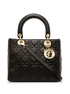 Christian Dior сумка Lady Dior Cannage pre-owned
